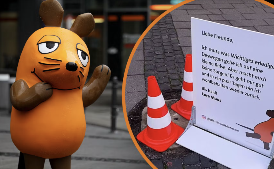 Der Verein und die Kampagnen-Organisation Campact hat die Frankfurter Statur der Kinder-Figur „Die Maus“ entführt. Sie ist inzwischen wieder zurückgegeben worden. Quelle: Berliner Kurier