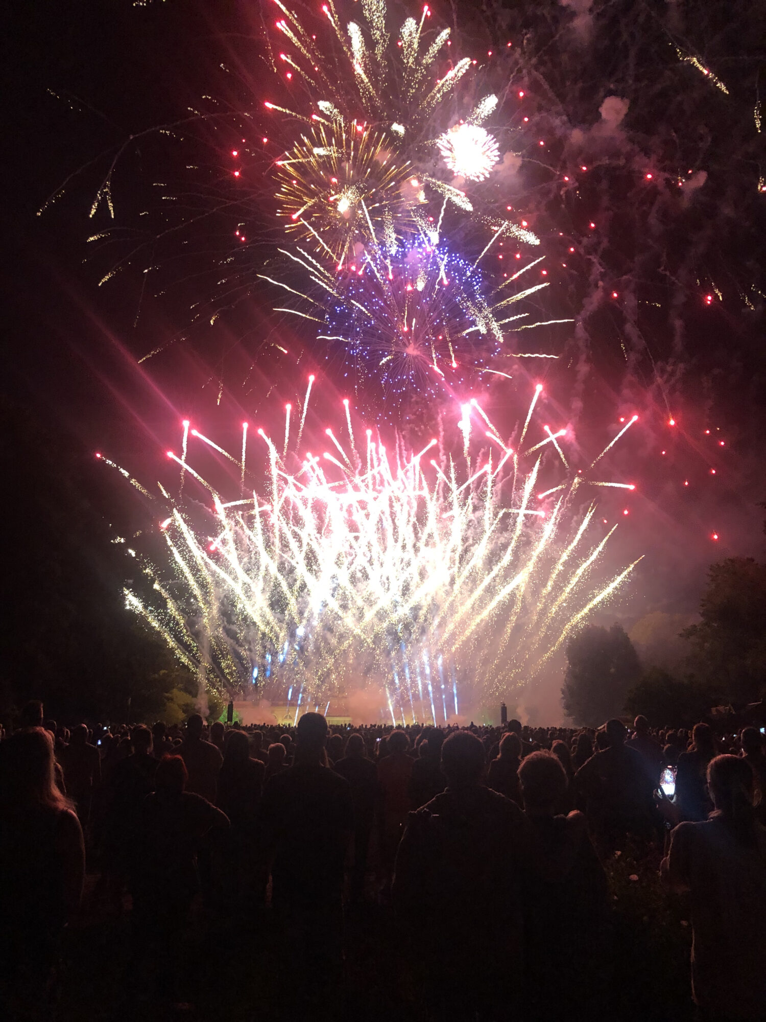 Feuerwerk im Kurpark Bad Oeynhausen, Parklichter