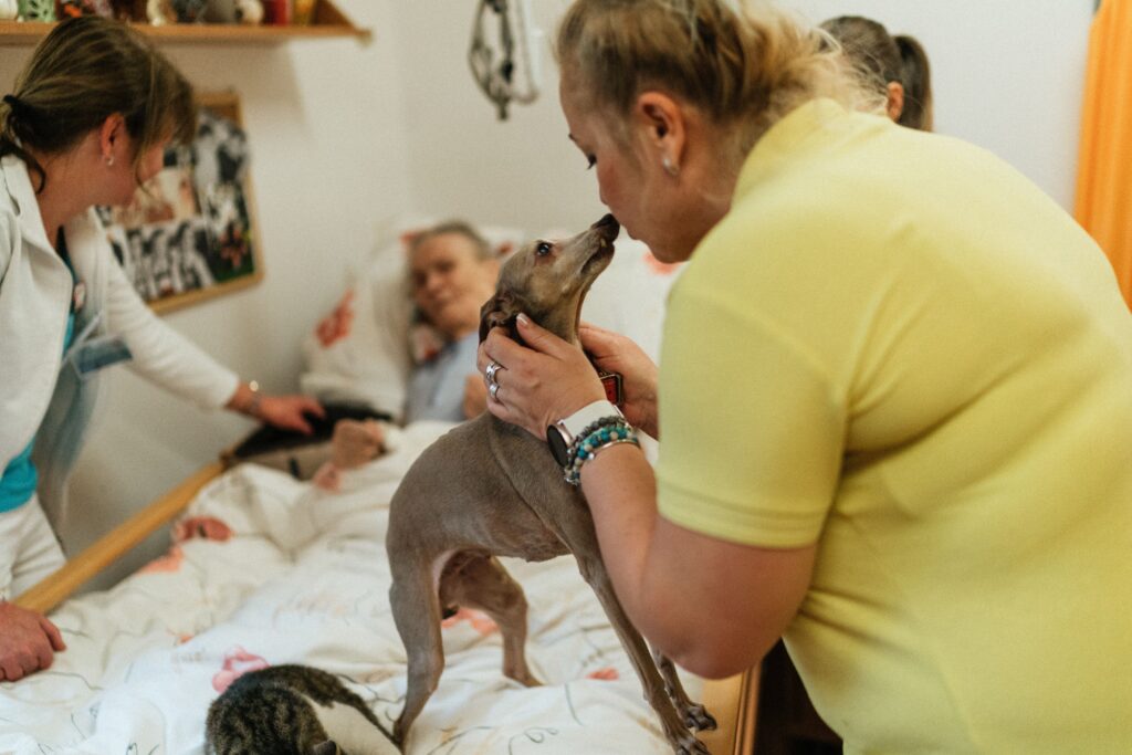 Tiergestützte Therapie im Altenheim